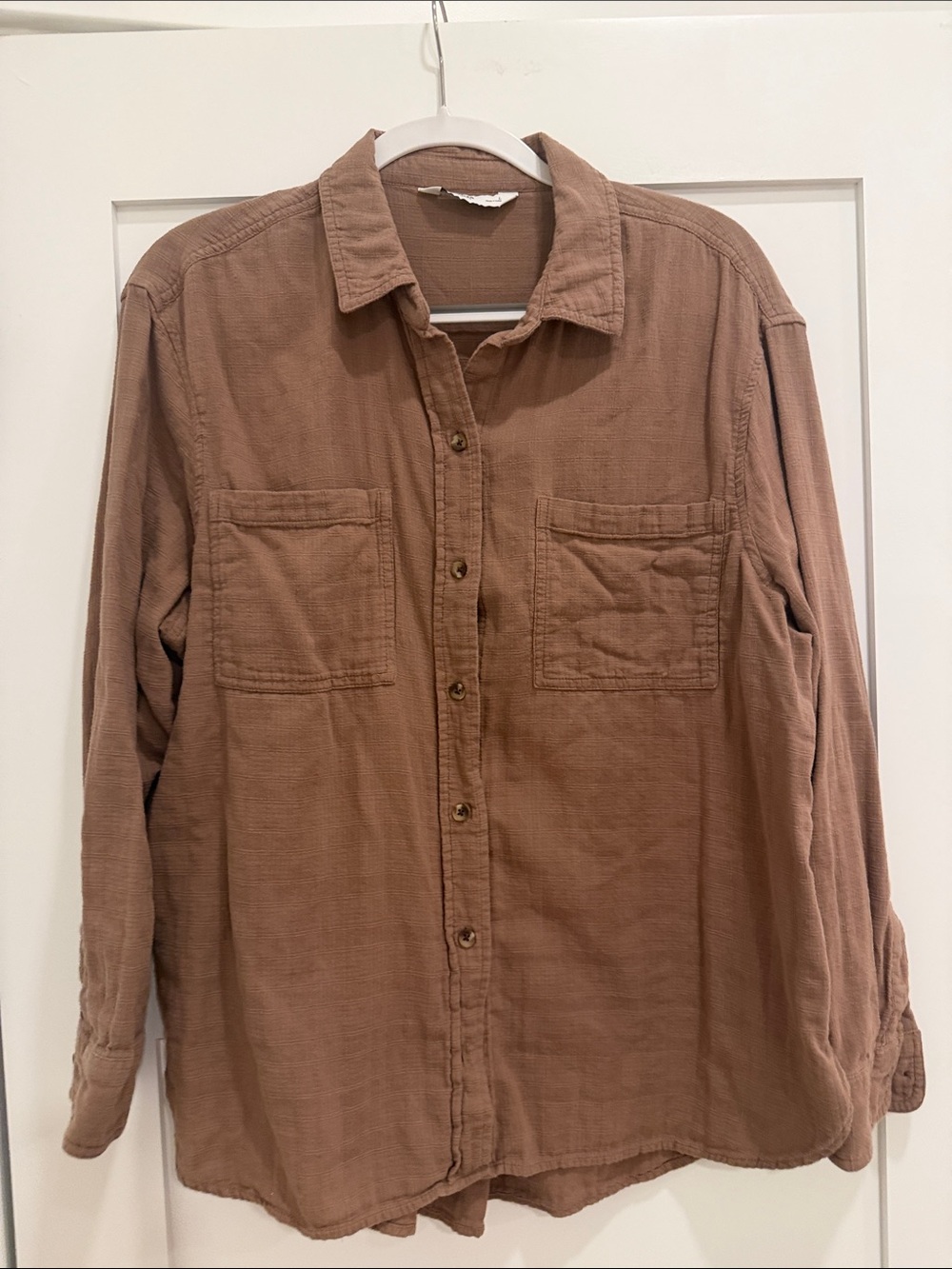 Sonoma Goods For Life Women’s 100% Cotton Button Down Shirt Size LG